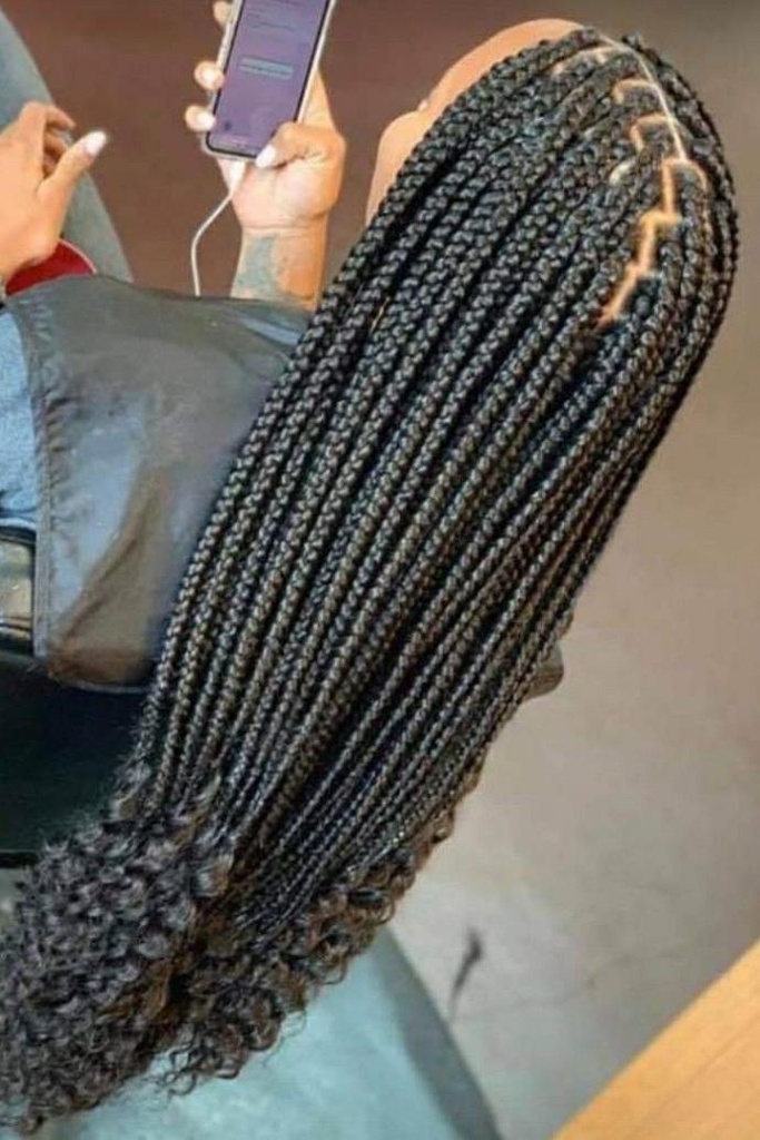 Blocks braids waist length