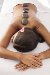 Full body massage with hot stones